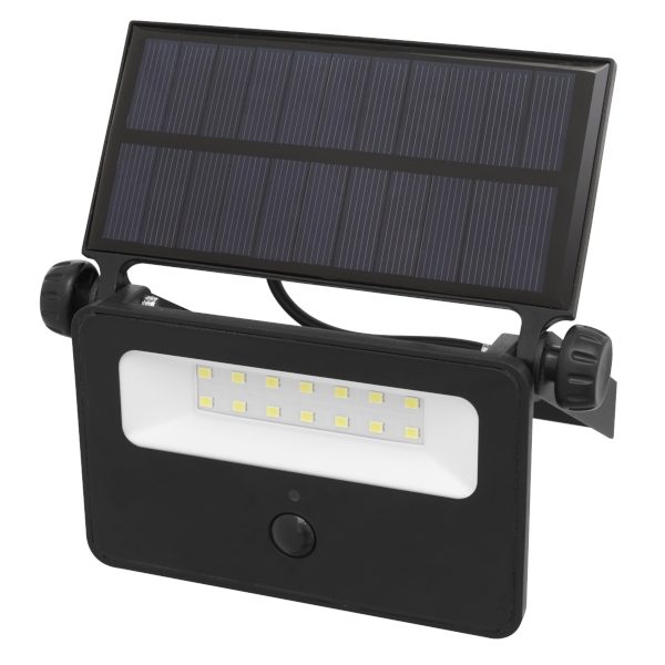 Sealey LED16S Extra-Slim Solar 16W SMD LED Floodlight with Wall Bracket