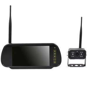 Durite 4-776-25 7" 1080p AHD Wireless Mirror Monitor Cam Kit (4 camera inputs, incl. 1 x 1080p CMOS camera)