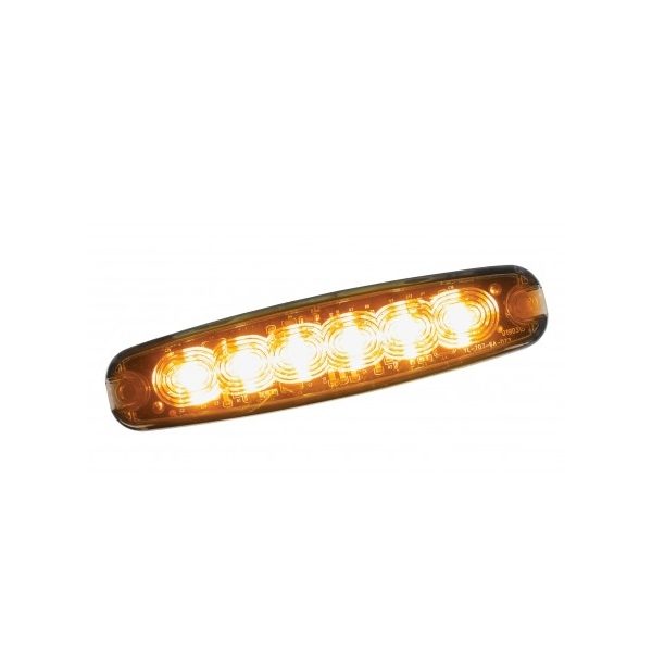 Guardian Automotive Amber 6 LED Low Profile Warning Light