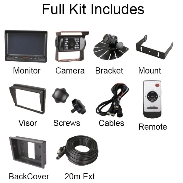 Guardian Automotive GUCCTV21 – Reversing Aid with 7” Full Colour Display and Audio